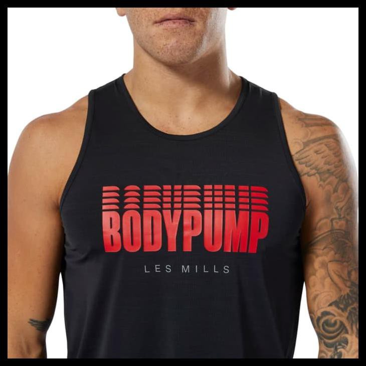 Super Promo Reebok Lesmills Body Pump 109 Tanktop Man Baju Pria Cowok Les Mills Lm