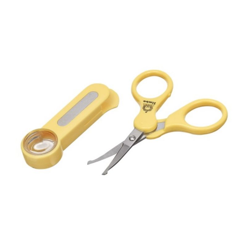 Simba Safety Scissors With Magnifier - Gunting KuKu Bayi &amp; Anak Dengan Kaca Pembesar