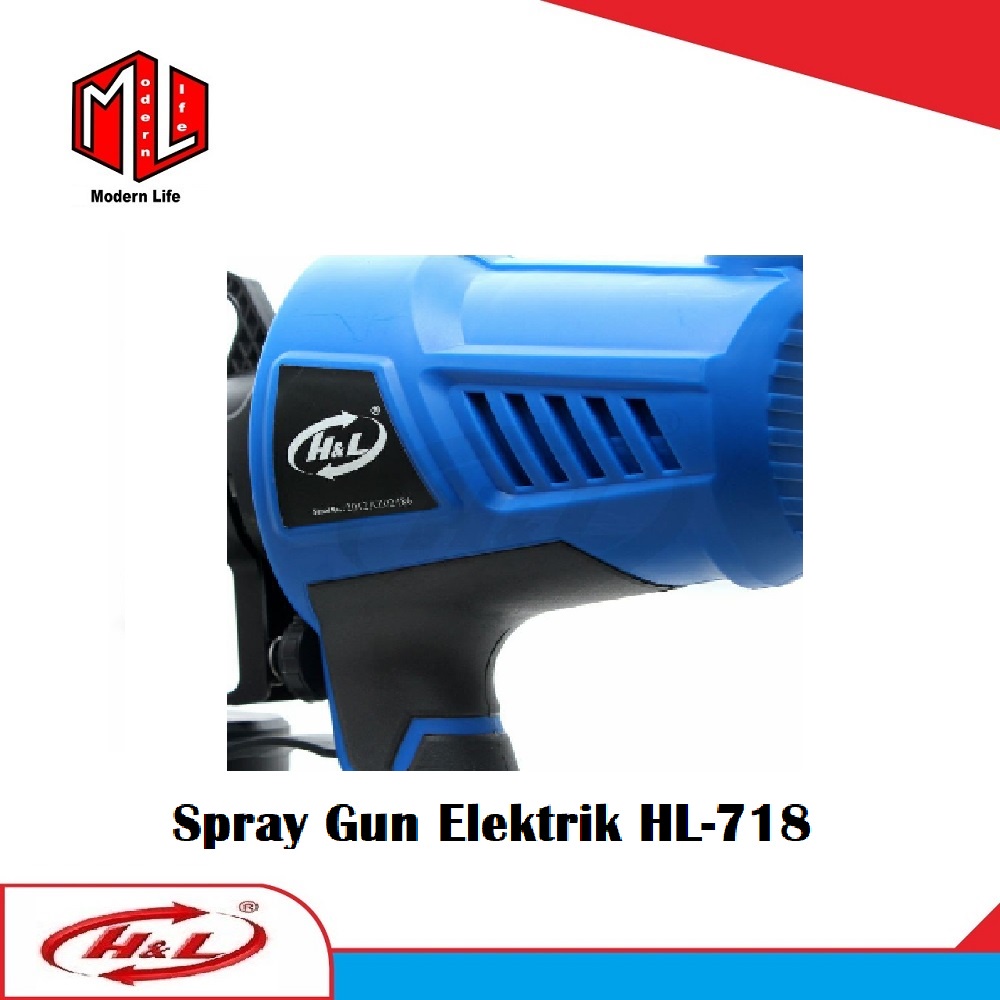 Spray Gun Elektrik HnL HL 718 Mesin Semprot CAT Spraygun Electric 718