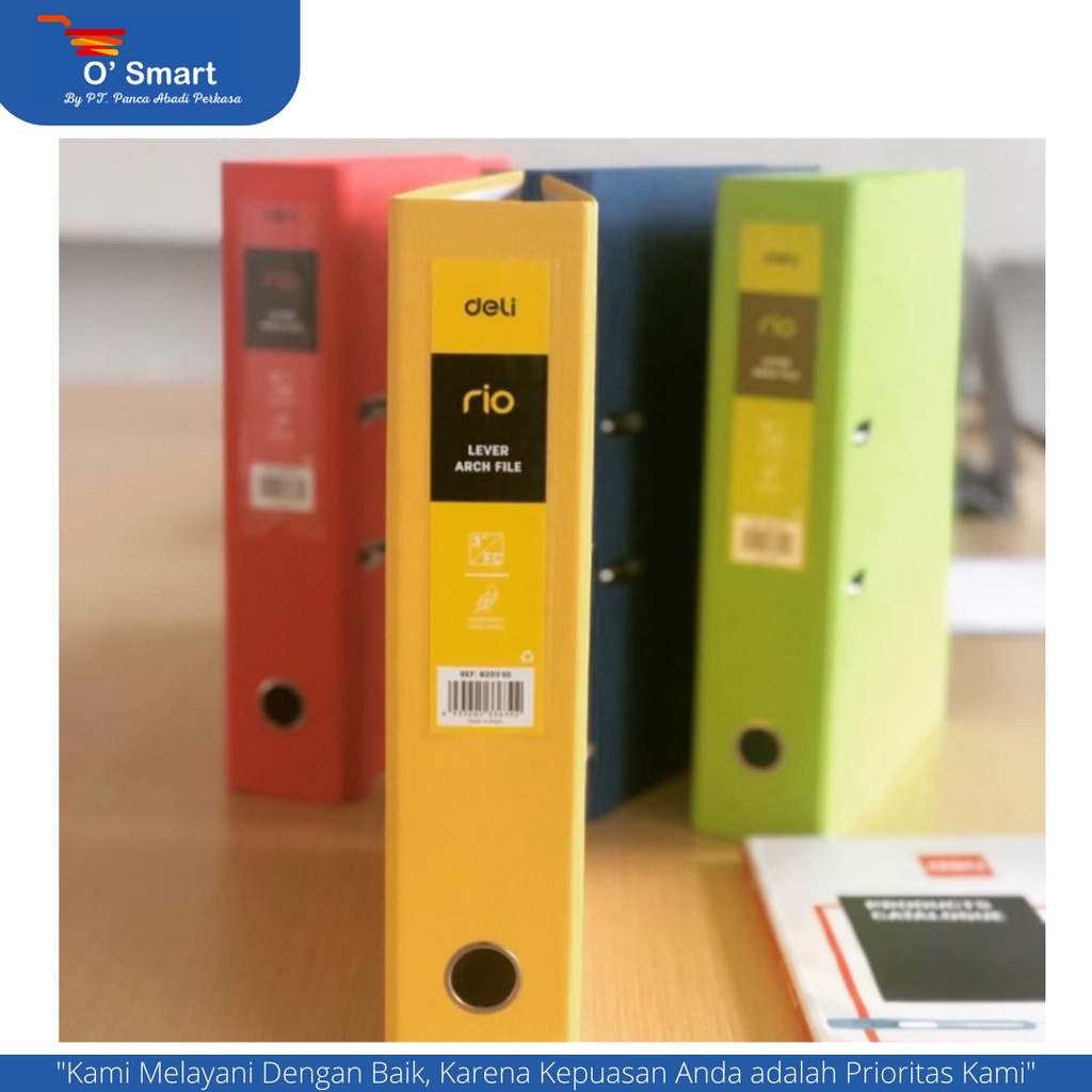 

DELI Odner Ukuran Folio Hitam/Merah/Kuning/Biru/Hijau