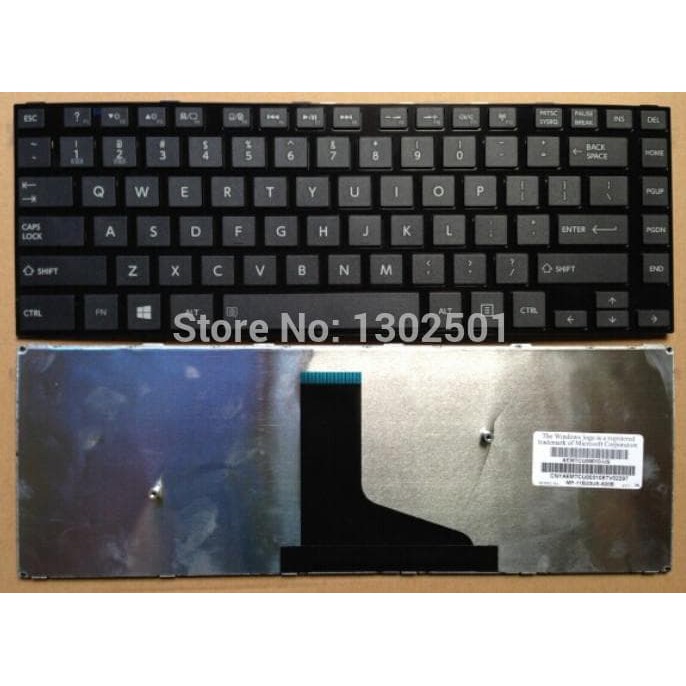 Keyboard Toshiba Satellite S40-A S40T-A S40D-A C45T-A L45T-A HITAM