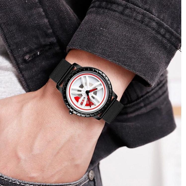 Toko Spesial--SKMEI 1634 Jam Tangan Pria Analog Tali Stainless WATCHKITE MGOS