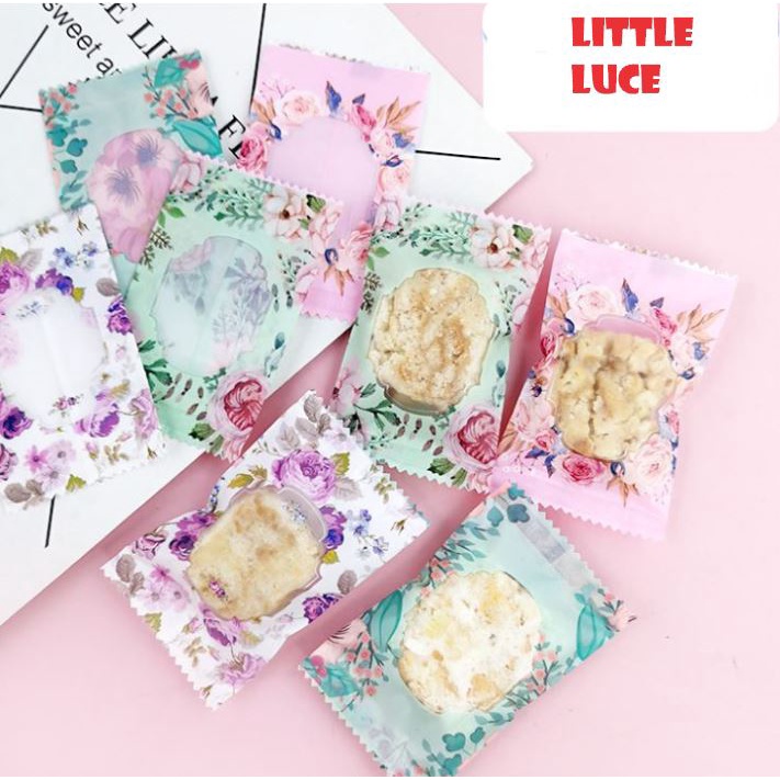 

PLASTIK COOKIES PERMEN KUE FANCY MOONCAKE COKLAT 5X8 - BLOOM