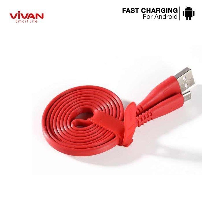 Kabel Data Fast Charging Vivan CSM100S 1M Micro Cable Data For Android