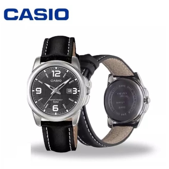 CASIO ORIGINAL LTP1314L LTP-1314L LTP-1314L-8ADF ANALOG WATCH JAM TANGAN WANITA TALI KULIT