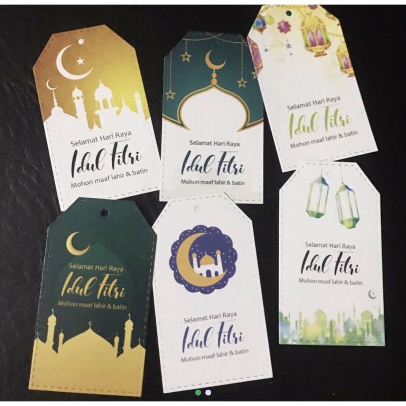 Hang tag Lebaran Idul Fitri bisa custom nama