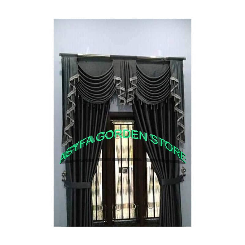 Gorden Poni Sepanyol  Minimalis Korden Jendela Poni Gelombang Hordeng Pintu kamar Murah Tirai Ruang 