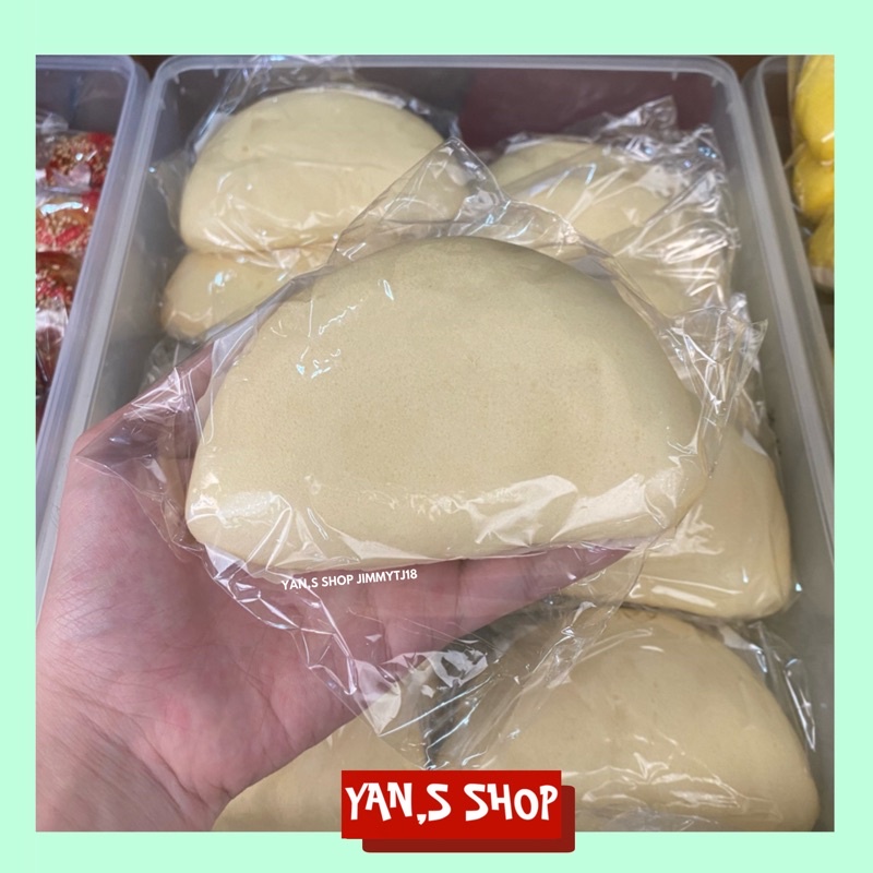 

(FRESH) Mantau Lipat | Mantou Dompet | Mantao Kosong Roti Kukus Jumbo Halal