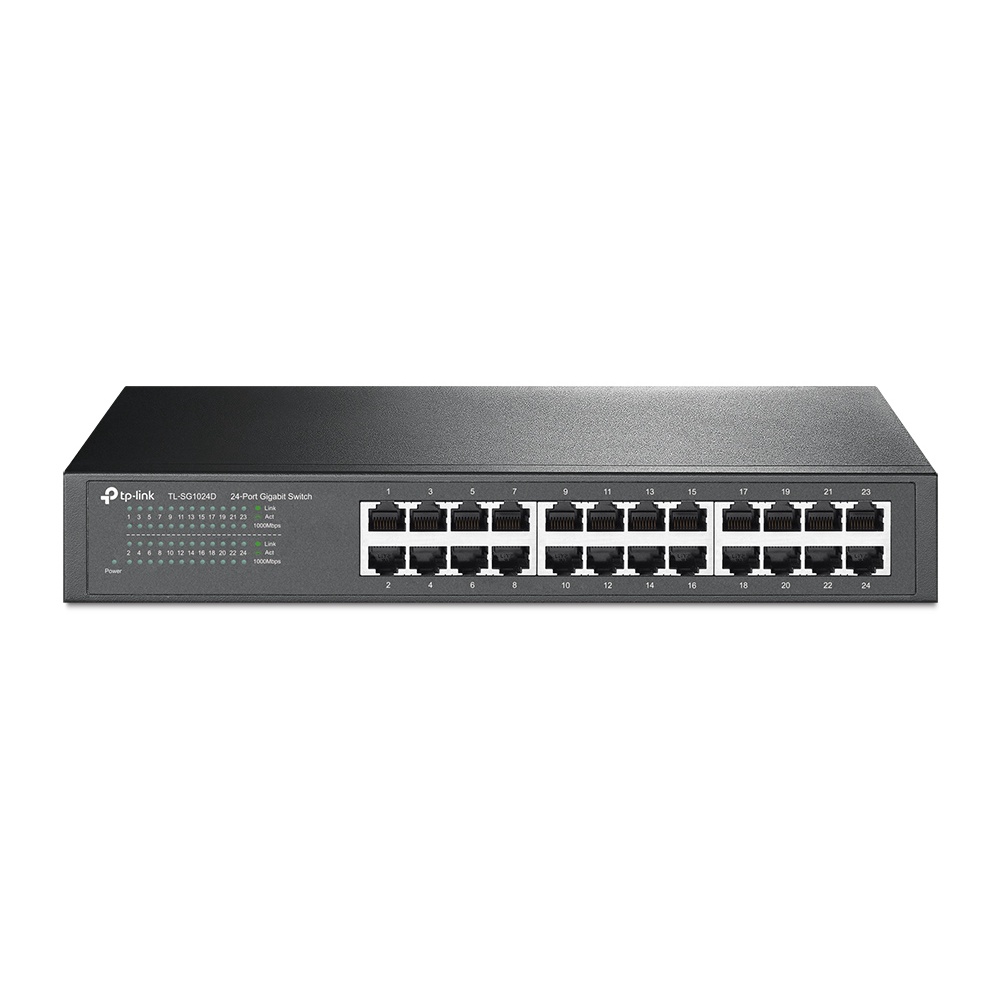 TPLINK TL-SG1024D Switch 24 Port Gigabit Metal Desktop