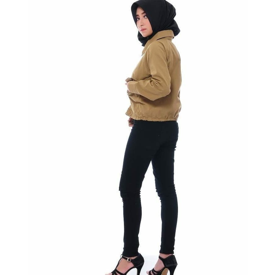 LOLITA PARKA MOCCA / BLOUSE ATASAN / OTWEAR JAKET CEWE / MUSLIMAH