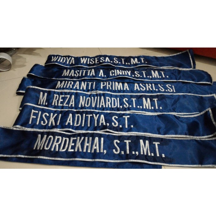 Sash-Selempang- Jual Selempang, Selendang Wisuda, Bordir, Kontes, Penghargaan -Selempang-Sash.
