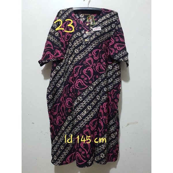 YULI - DASTER L5 REMEK LD 140 - 150 CM PB 110 CM BATIK KENCANA UNGU LABEL HITAM KUH-no 23