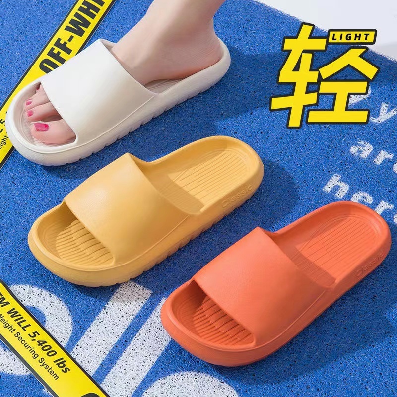 Sandal Bahan EVA Karet Polos Wanita Slip On Korean Style Murah Empuk Anti Selip Selop