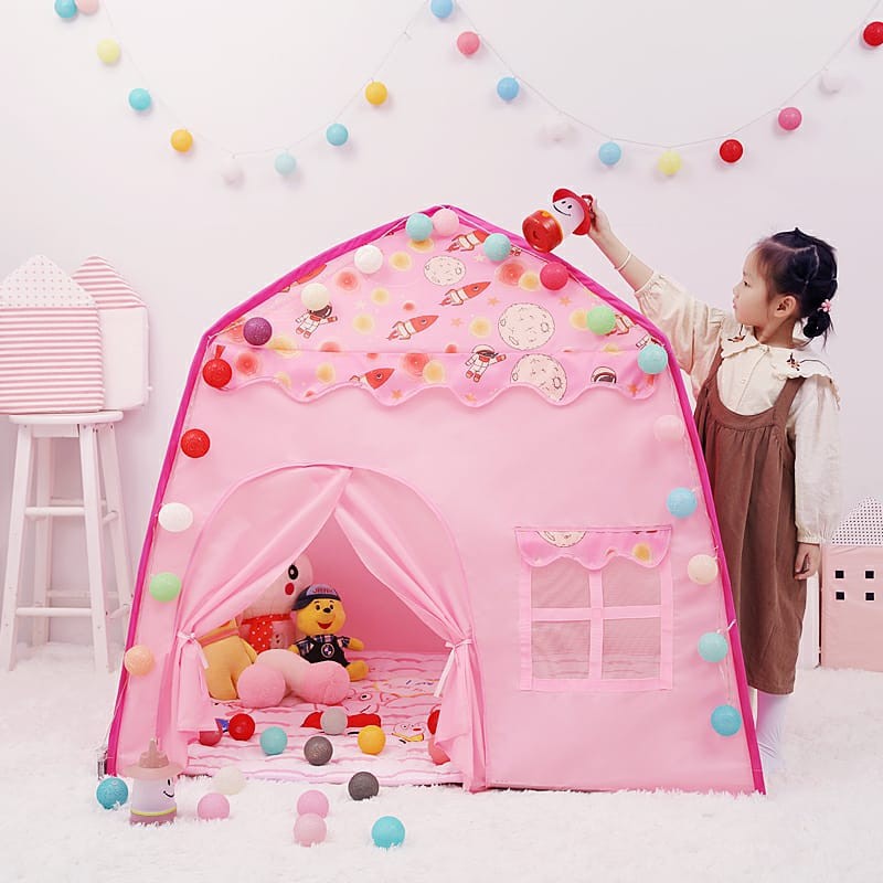 [COD] Tenda Bermain Anak Model Rumah Castle Camping Indoor Outdoor | Tenda Kemping Anak