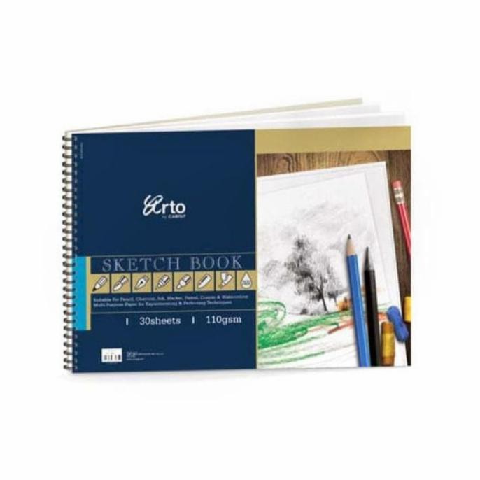 

(PERALATAN MENGGAMBAR) BUKU SKETSA ARTO SKETCHBOOK WIRE BOUND A4 110GR 30LEMBAR PROMO