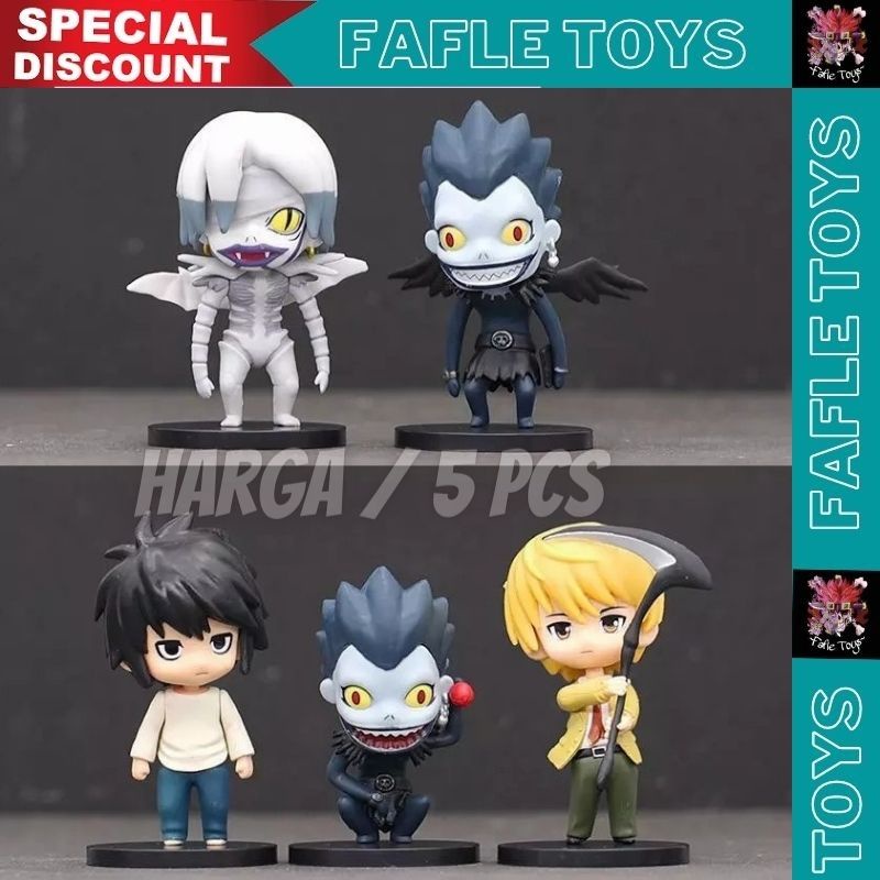 

Action Figure Death Note Anime Set Of 5pcs Yagami Light Ryuk Rem Kira / ACTION FIGURE DEATH NOTE SET 5 PCS LIGHT Yagami L RYUK ANIME / action figure death note light yagami L ryuk set 5 pcs / Mainan Set Figure Death Note 5 pcs
