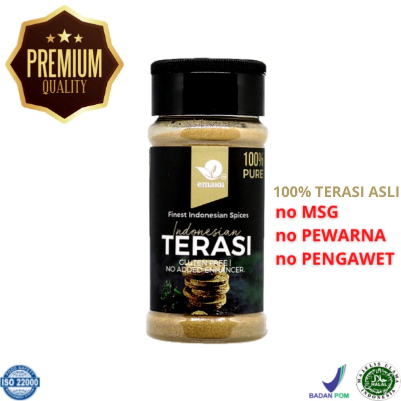 

Terasi / Terasi Bubuk / Shrrimp Paste / Bumbu Dapur Premium / rempah-rempah 60g - Emaku