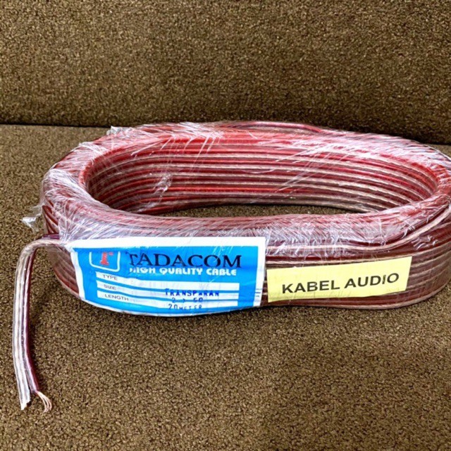 Kabel Listrik TRANSPARAN 2x50 Serabut per meter