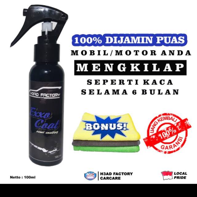 Pengkilap body mobil &  motor (EXXO COAT)