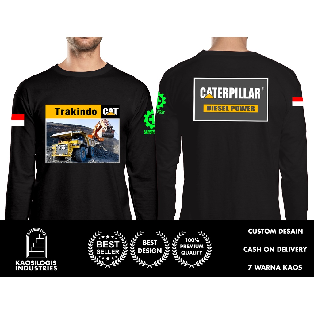 Kaos Baju Trakindo Cat Diesel Power DB Lengan Panjang