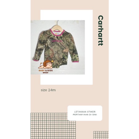 BAJU ANAK LENGAN PANJANG CARHARTT