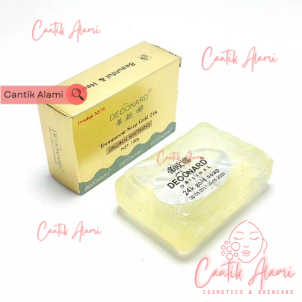 ❤️CANTIK ALAMI❤️PROMO COD Sabun Batang Deoonard Gold 24k 100gr ORIGINAL BPOM  FACE CLEANSER  PEMUTIH