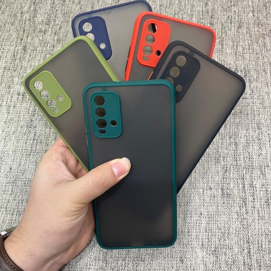 Soft Case Redmi 9T , Poco M3 + Pro / Redmi Note 10 5G Soft My Choice Aero Color Button Matte