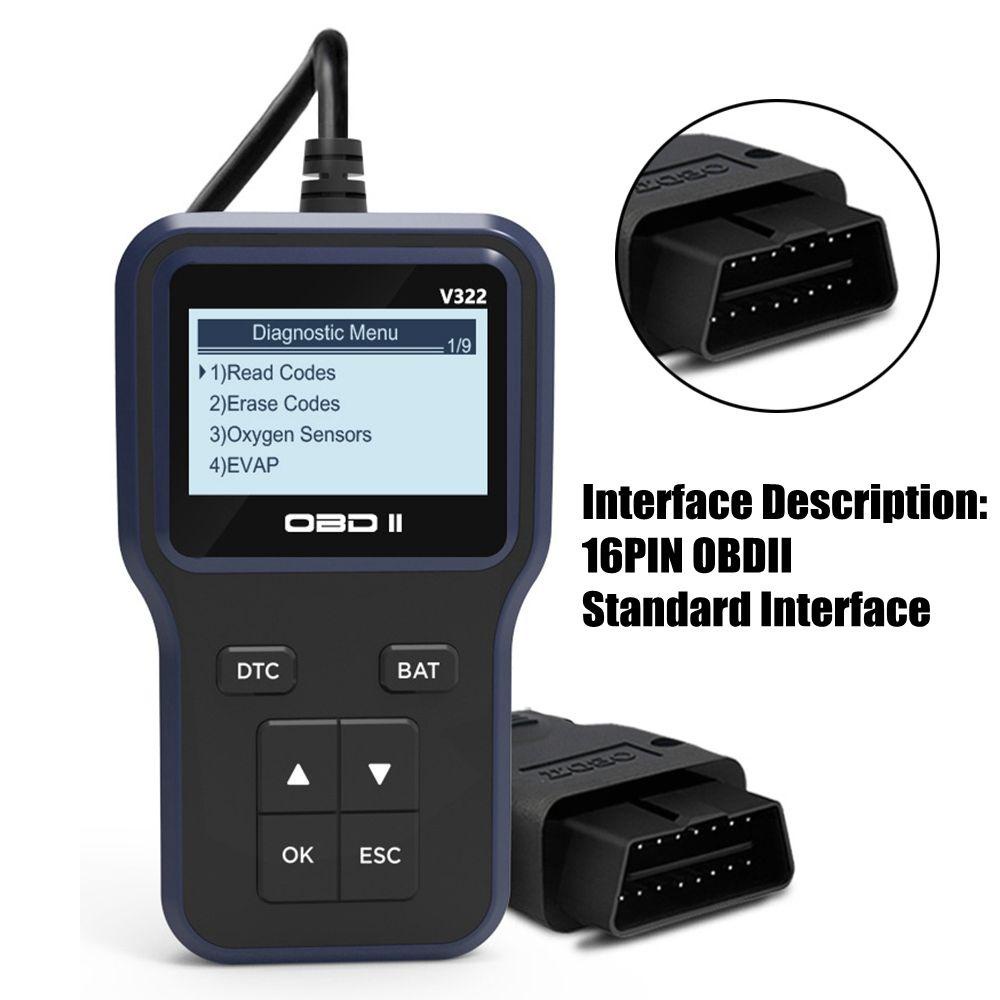 Top OBDII Code Reader Desain Baru Mobil Faalt Diagnostic Instrumen Car Diagnostic Tool Faort Detector