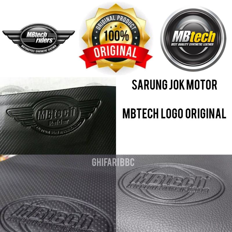 Sarung/kulit jok motor MBTECH Ori logo printing