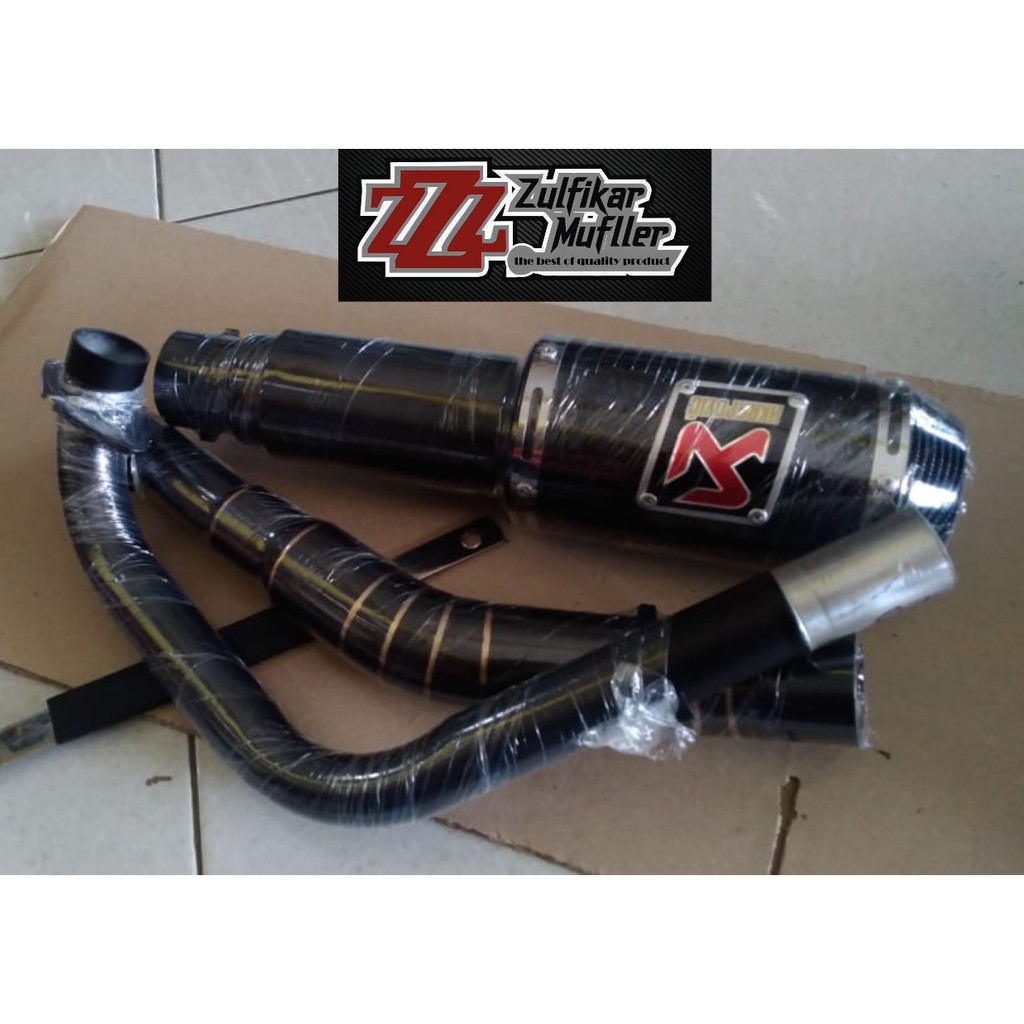 KNALPOT RACING AKRAPOVIC KARBON DOFF UNTUK VIXION, MX, MX KING, CB150, CBR150, SONIC, VERZA, FU, GSX