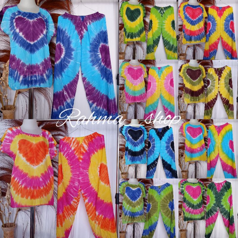 setelan panjang pelangi/baby doll panjang khas bali
