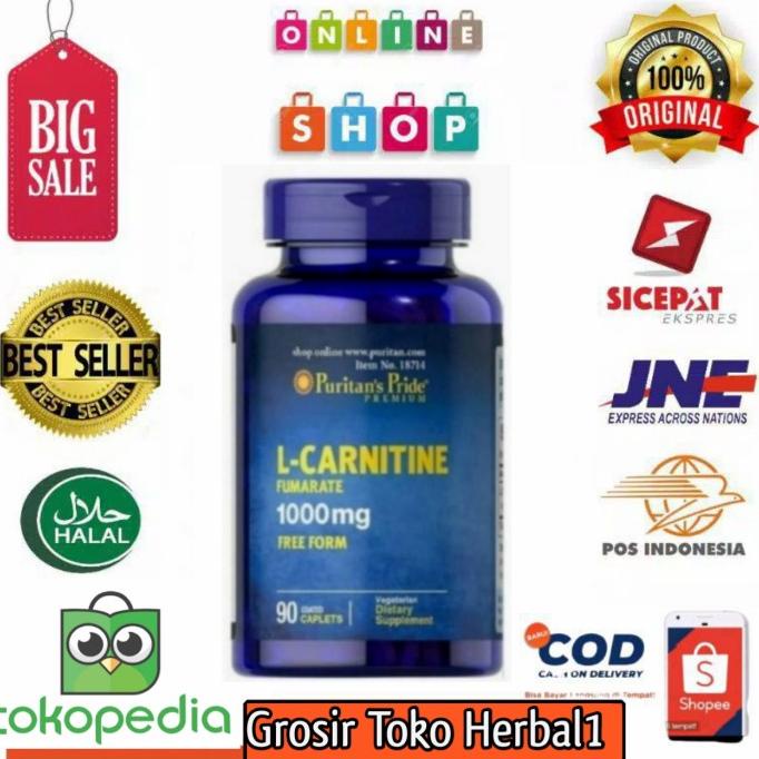 PURITANS PRIDE L-CARNITINE 100MG 90 CAPLETS PURITANS PRIDE L-CARNITINE