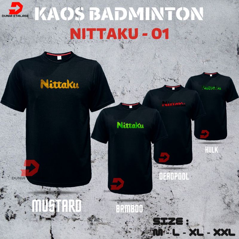 KPNH01 - KAOS PINGPONG BAJU TENIS MEJA NITTAKU JERSEY PREMIUM SABLON DTF