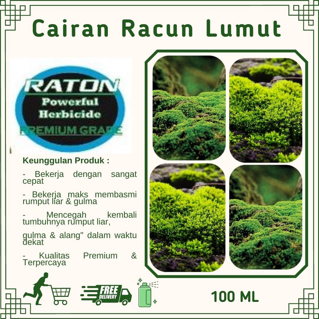Cairan Spray Anti Lumut 100 ML Termurah Terlengkap Anti  Gulma Hama Gooden Ampuh Natural, Semprotan 