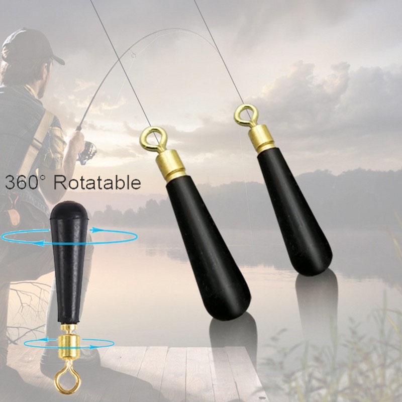 10 Pcs Holder Bobber Apung Kepala Tembaga Untuk Memancing