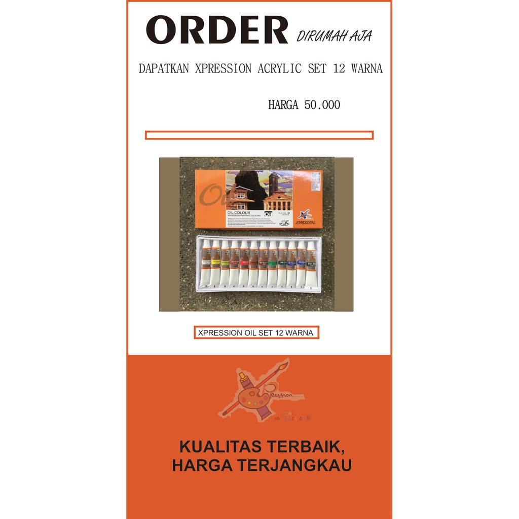 

XPRESSION OIL SET 12 WARNA