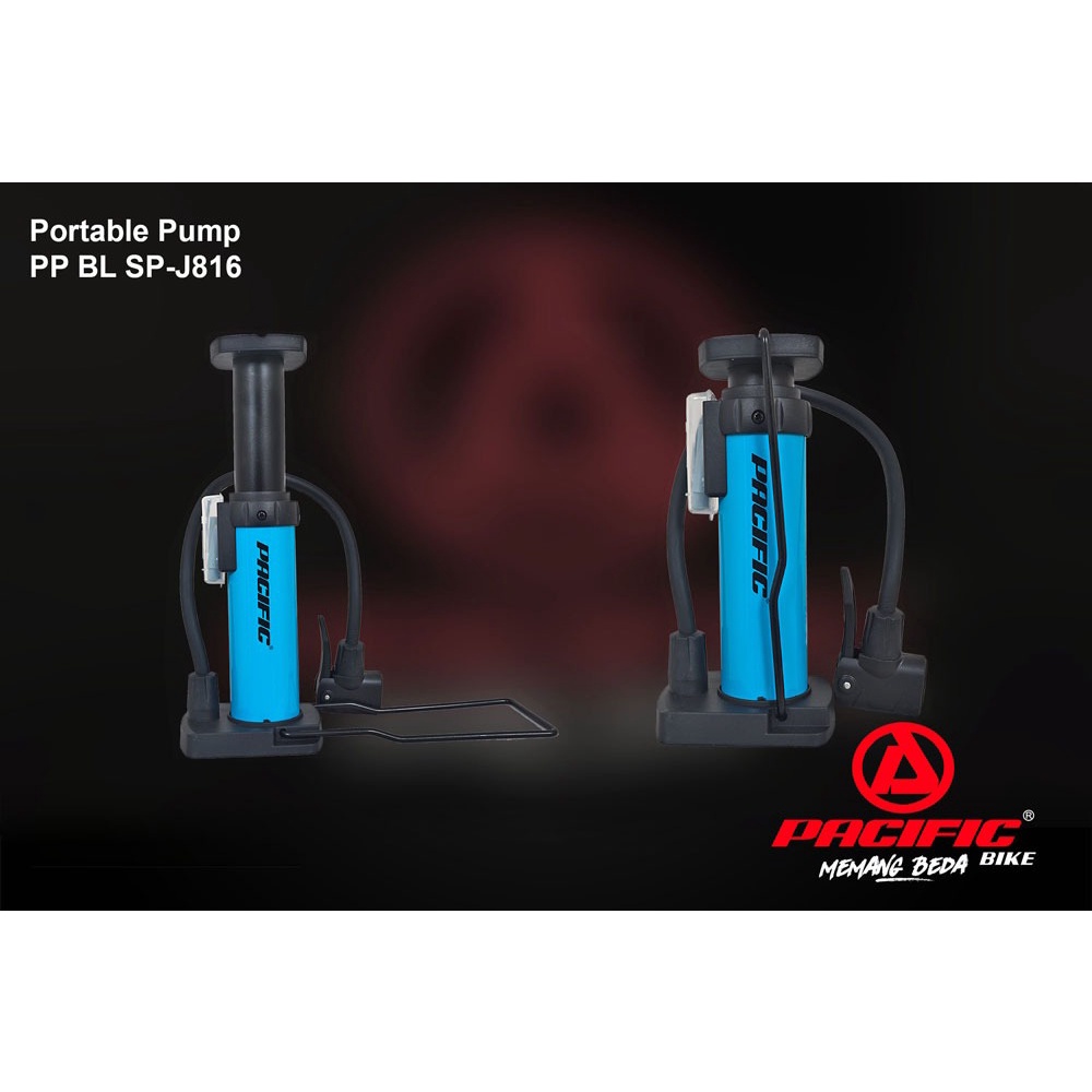 Pompa Sepeda Injak 816 Pacific / Pompa Roda Ban Sepeda / Foot Pump Injak