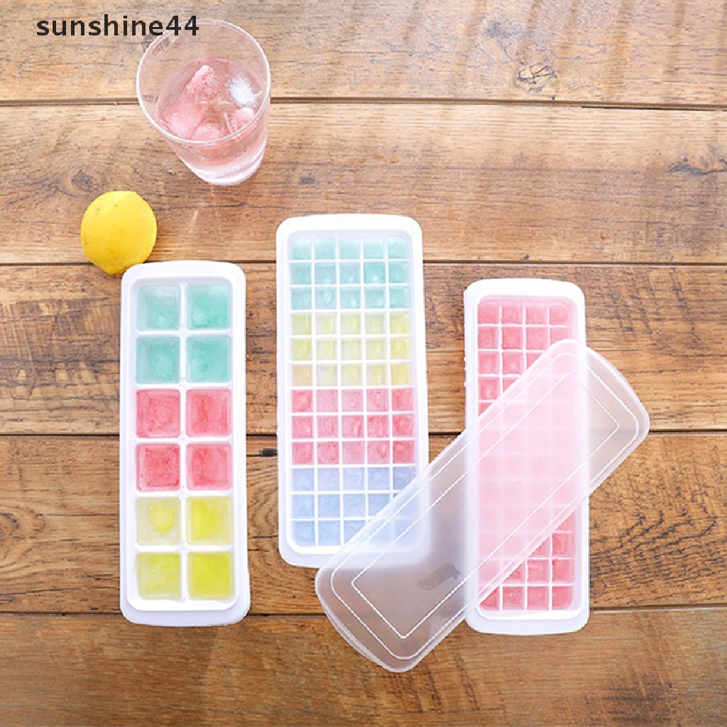 Sunshine Cetakan Es Batu 12 / 48 / 60 Sekat Bahan Plastik Untuk Cocktail