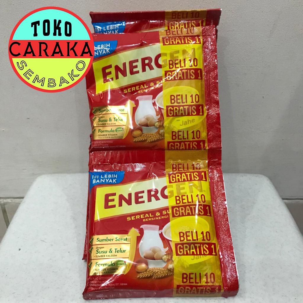 Jual Energen Sereal Rasa Jahe Renceng Isi Sachet X G Shopee Indonesia