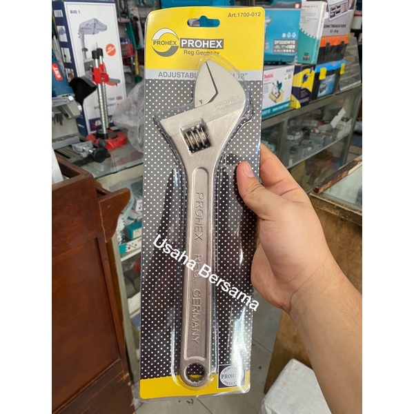 KUNCI BAGO / KUNCI INGGRIS PROHEX 12”