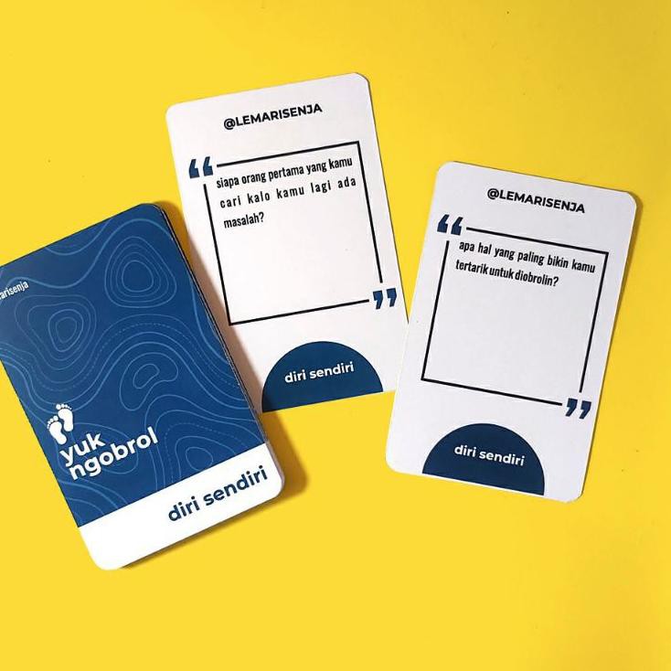 ✽ Kartu Permainan - YUK NGOBROL - card game seperti truth or dare ⅎ
