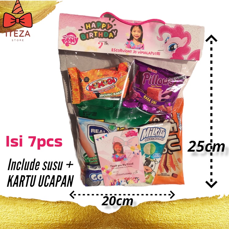 Paket Hadiah Kado Souvenir Pesta  Ultah Ulang Tahun Anak Party Kartu Ucapan Ulang tahun
