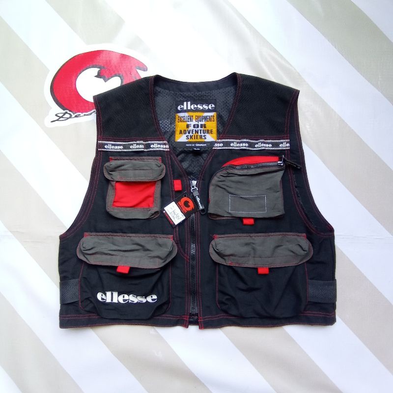 jaket vintage rompi vest ellesse outdoor