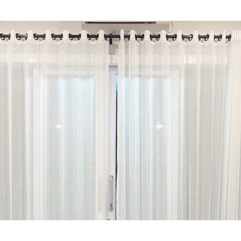 Gorden Smokring Vitrase Pintu Atau Jendela Polos Import