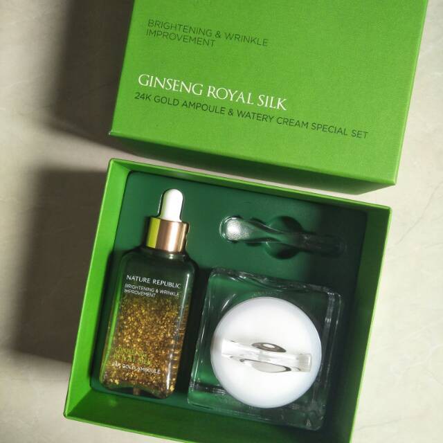 GINSENG ROYAL SILK 24K GOLD AMPOULE & WATERY CREAM SPECIAL SET