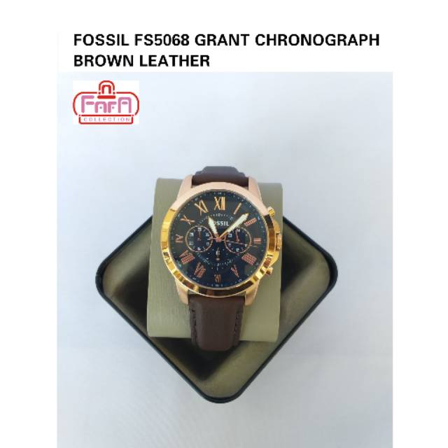 FOSSIL FS5068 GRANT CHRONOGRAPH BROWN LEATHER