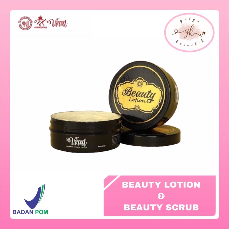 ✨GRIYA✨ RK Beauty Lotion Beauty Scrub Viral Original Asli Hand Body Handbody Lulur Pemutih Kulit
