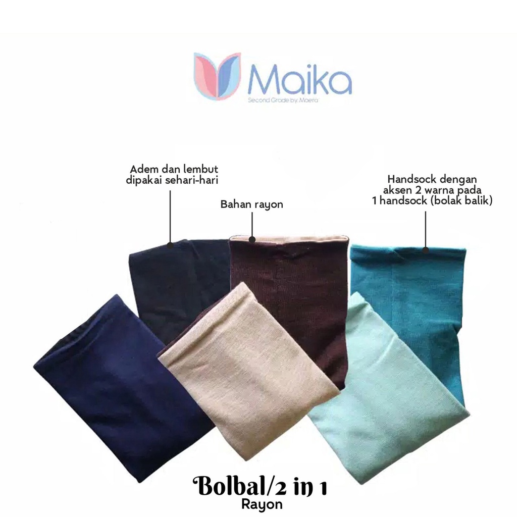 Manset Tangan Bolak Balik Pendek Bahan Kaos By Maika