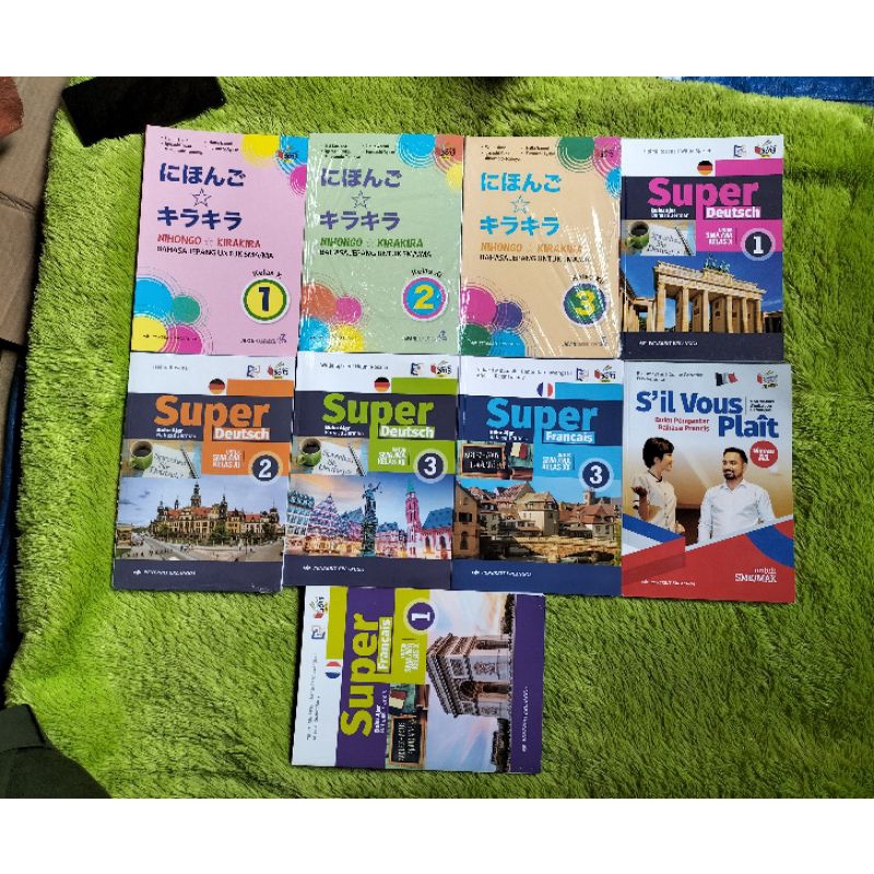 ORIGINAL BUKU NIHONGO KIRAKIRA BAHASA JEPANG SUPER DEUTSCH BAHASA JERMAN SUPER DEUTSCH BAHASA PRANCI