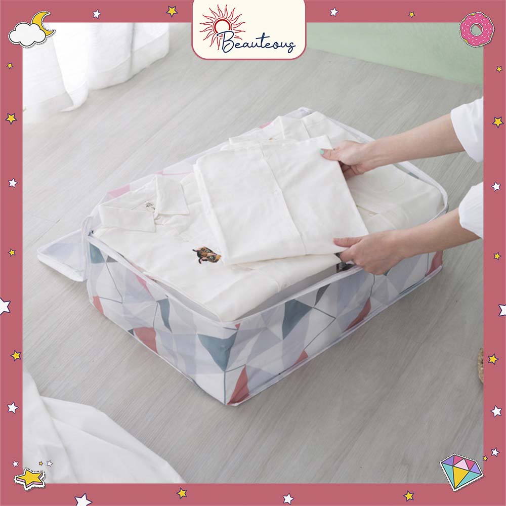 Tas Penyimpanan Selimut Bad Cover Baju Sarung Bantal Waterproof Quilt Storage Box Serbaguna